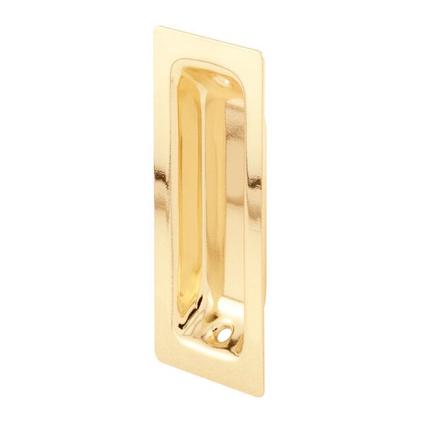 Prime-Line 3.25 in. L Brass-Plated Gold Steel Pull Handle